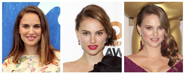 Celebrity Hairstyles - Natalie Portman's Hairstyles for a Long Face