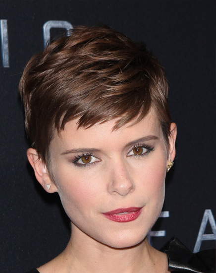 Kate Mara with a chic layered pixie hairstyle