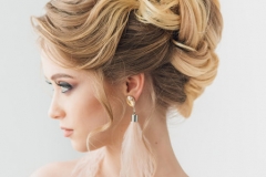 Updo evening hairstyle